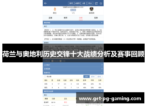 荷兰与奥地利历史交锋十大战绩分析及赛事回顾 荷兰与奥地利历史交锋十大战绩分析及赛事回顾